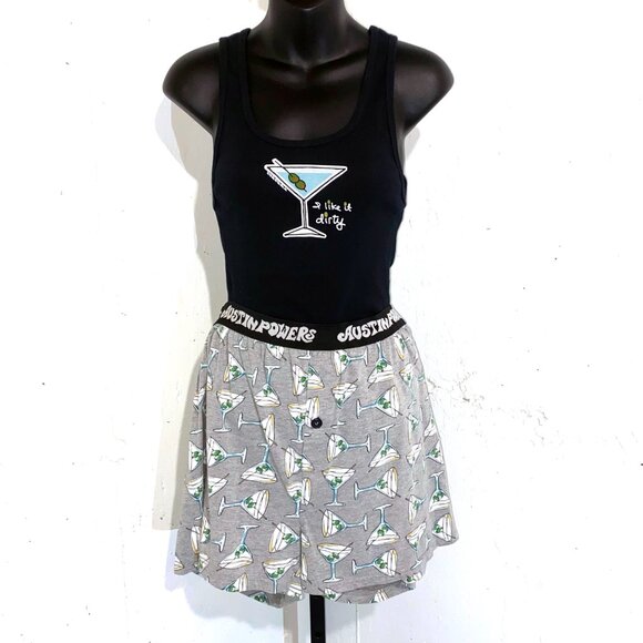 Dirty Martini PJ Set - Austin Powers Boxers and Be as you Are Top - Size Large - Picture 13 of 13